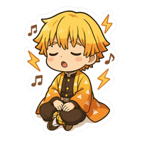 Zenitsu Agatsuma 12 | Premium Anime Sticker | Demon Slayer Edition