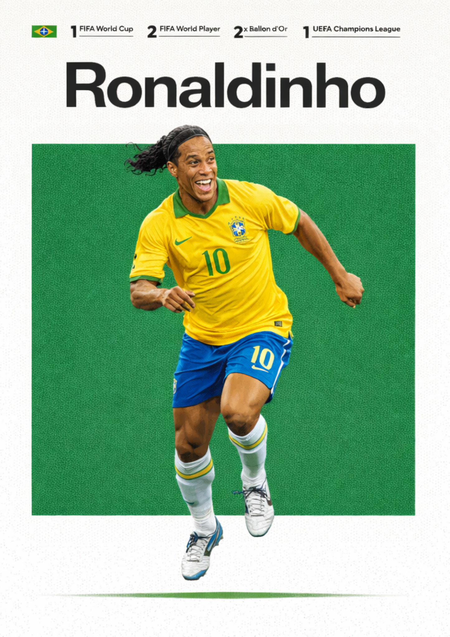 Ronaldinho | Mini Poster Sticker
