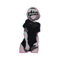 Anime Waifu Premium Anime Sticker 11 | StickerBD