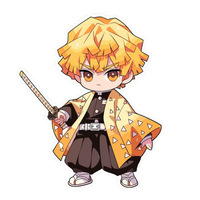 Zenitsu Agatsuma 13 | Premium Anime Sticker | Demon Slayer Edition