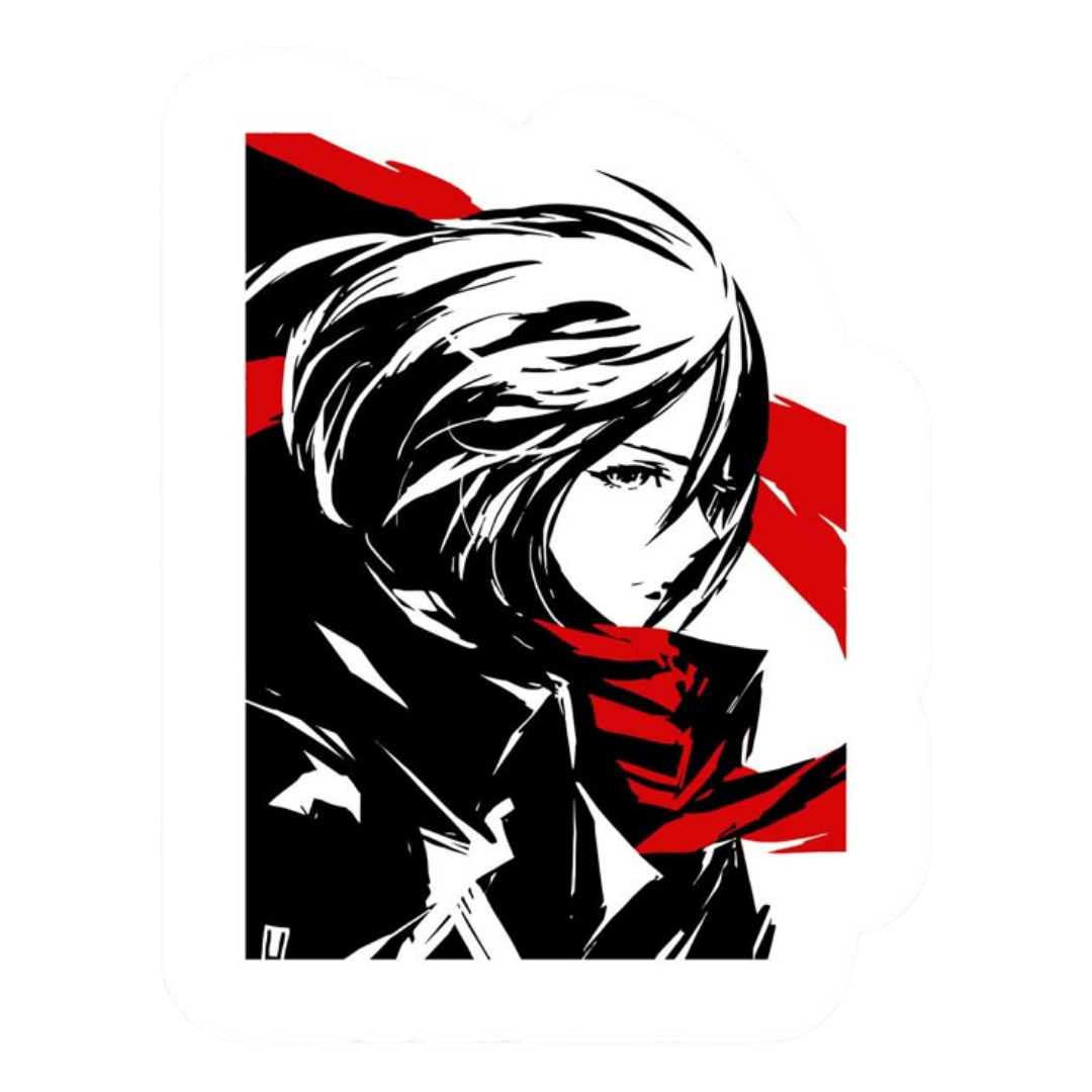 Mikasa Ackerman Attack on Titan Sticker 11 | Anime Warrior Premium Sticker