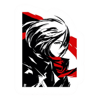 Mikasa Ackerman Attack on Titan Sticker 11 | Anime Warrior Premium Sticker