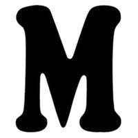 Letter M English Alphabet Sticker | Educational A-Z Sticker | StickerBD