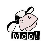 Cow 13 | Cow Premium Sticker | Animal Stickers