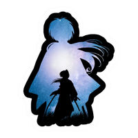Rurouni Kenshin Anime Sticker 12 | Himura Kenshin Aesthetic Samurai Premium Sticker