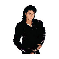 Maichel Jackson | Hollywood & Bollywood Celebrities Premium Sticker | Entertainment