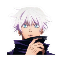 Satoru Gojo Angry Jujutsu Kaisen Anime stickers