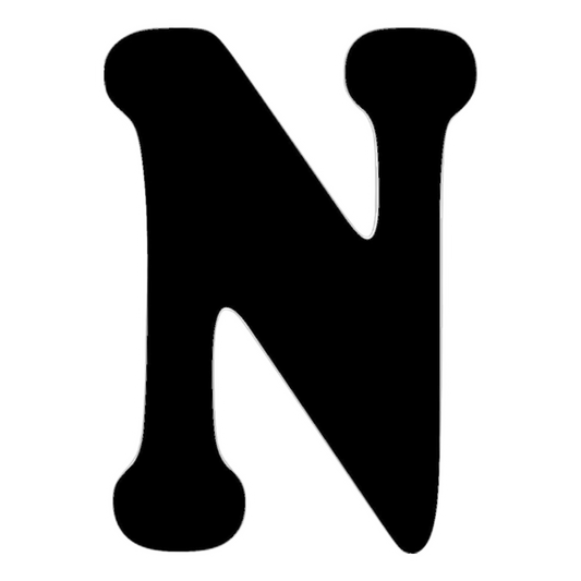 Letter N English Alphabet Sticker | Educational A-Z Sticker | StickerBD