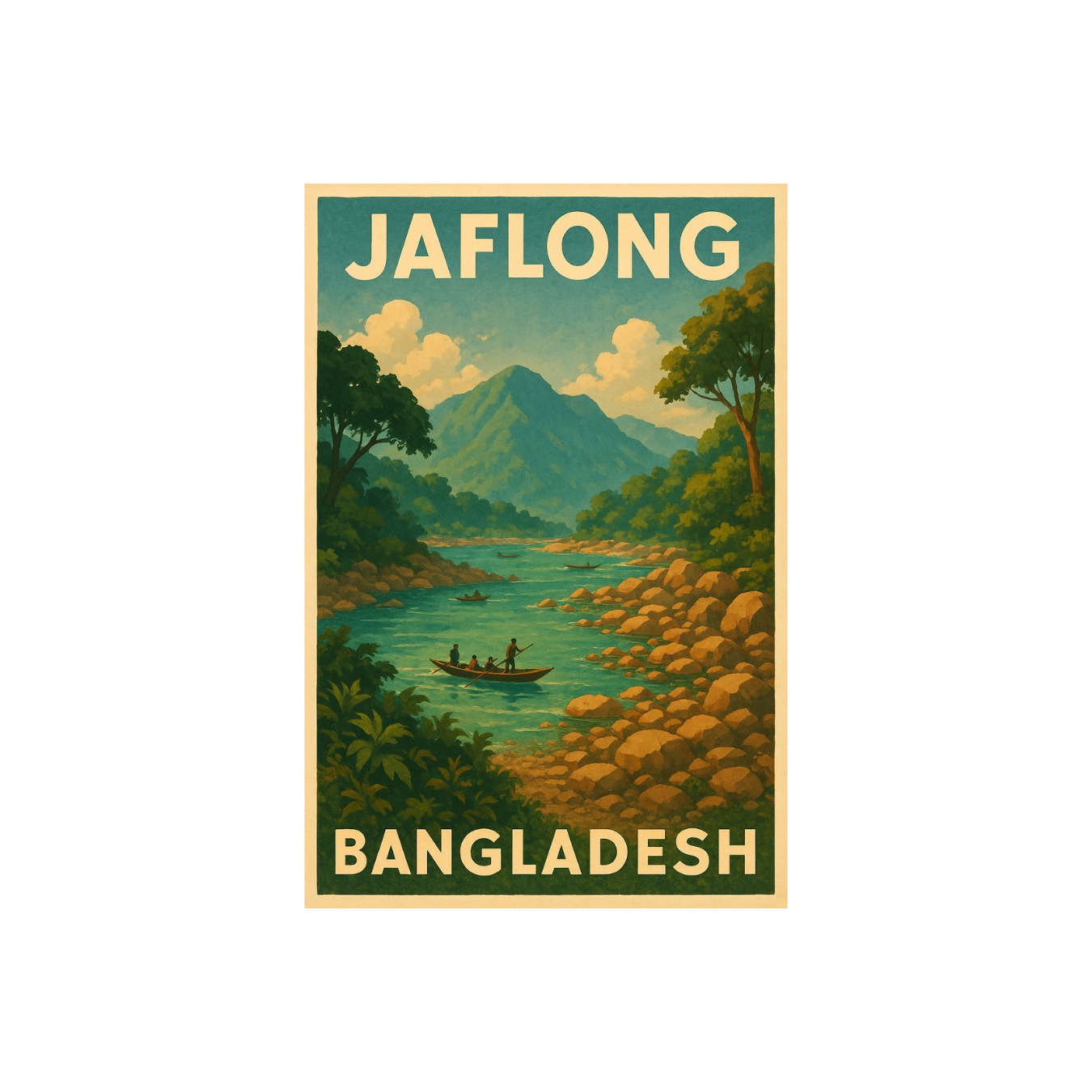 Jaflong | Bangladesh Stickers Collection | StickerBD
