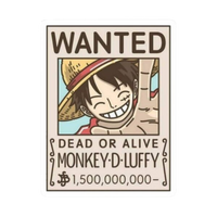 Monkey D Luffy One Piece Sticker 12 | Straw Hat Pirate Premium Sticker