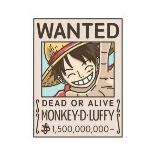 Monkey D Luffy One Piece Sticker 12 | Straw Hat Pirate Premium Sticker