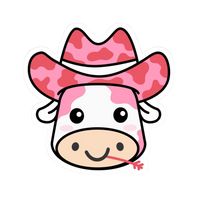 Cow 14 | Cow Premium Sticker | Animal Stickers
