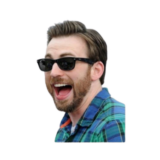 Chris Evans | Hollywood & Bollywood Celebrities Premium Sticker | Entertainment