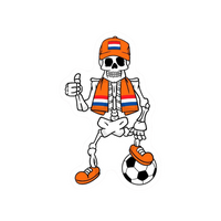 Die for Dutch | Netherlands Football Sticker | Football Team