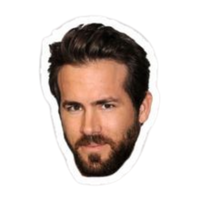 Ryan Reynolds | Hollywood & Bollywood Celebrities Premium Sticker | Entertainment