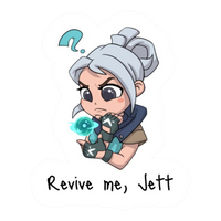 Agent Jett Revive Me Valorant stickers