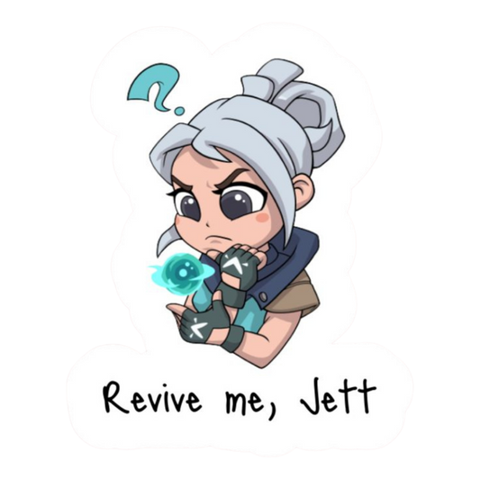 Agent Jett Revive Me Valorant stickers