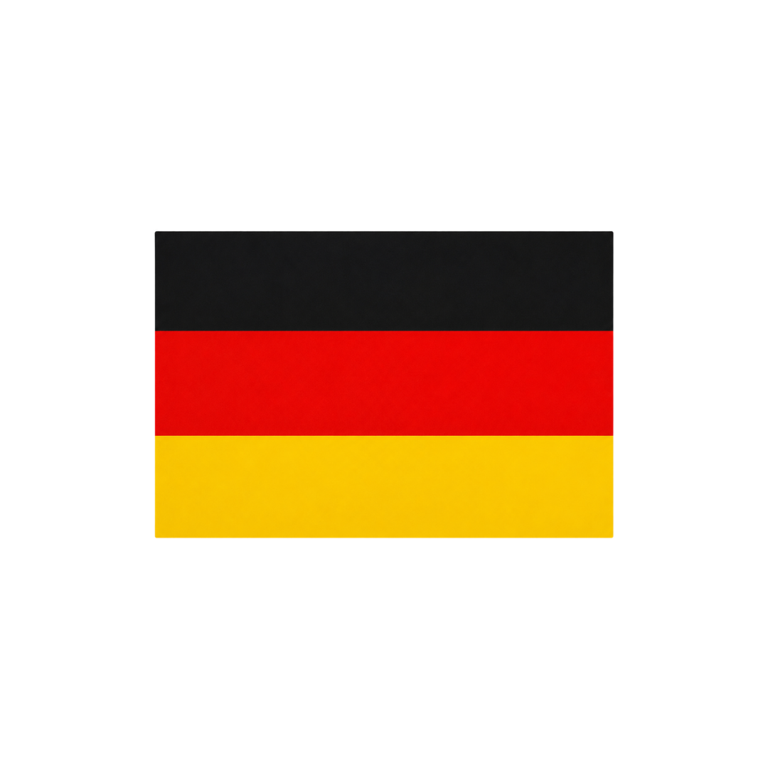 Germany Flag Radiant Vinyl Sticker | Moto Sticker BD