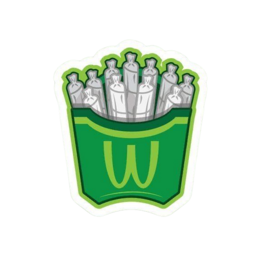 Weee Fries Hemp Sticker | StickerBD