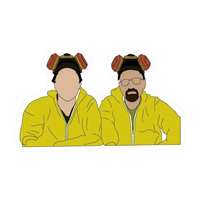 Walter White Pinkman Heisenberg Sticker