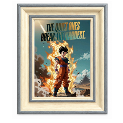 Dragon Ball Motivational 4-Frame Poster Bundle | StickerBD