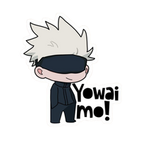 Satoru Gojo Yowai mo Jujutsu Kaisen Anime stickers