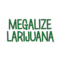 Megalize Larijuana sticker