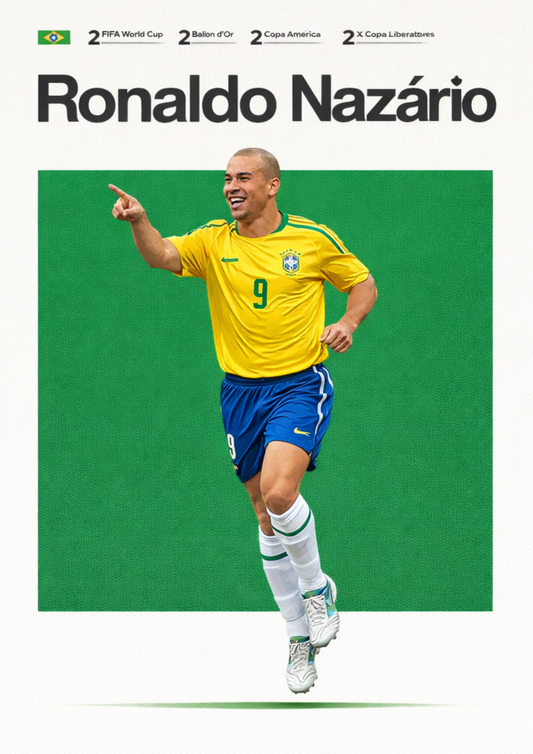 Ronaldo Nazário | Mini Poster Sticker