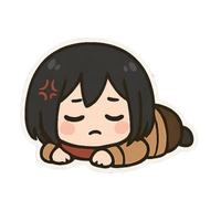 Mikasa Ackerman Attack on Titan Sticker 15 | Anime Warrior Premium Sticker
