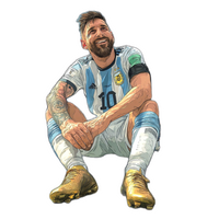 Messi 26 | Leo Messi Premium Football Sticker | Legendary Footballer