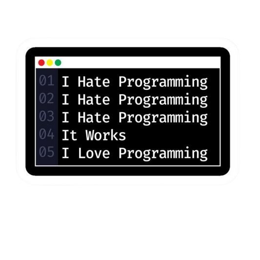 Programmer Sticker #16 | Coding & Developer Laptop Sticker | StickerBD