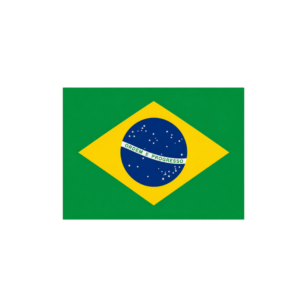 Brazil Flag Radiant Vinyl Sticker | Moto Sticker BD