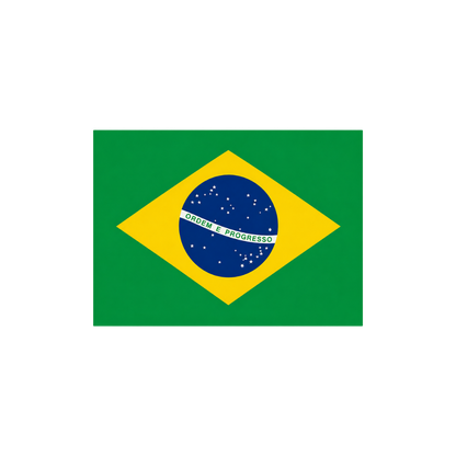 Brazil Flag Radiant Vinyl Sticker | Moto Sticker BD