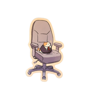 Cat boss Office stickers