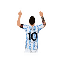 Messi 3 | Leo Messi Premium Football Sticker | Legendary Footballer
