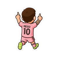 Messi 6 | Leo Messi Premium Football Sticker | Legendary Footballer