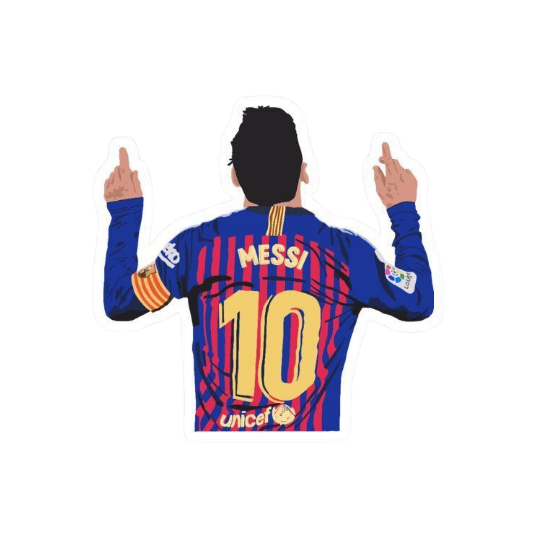 Messi 8 | Leo Messi Premium Football Sticker | Legendary Footballer
