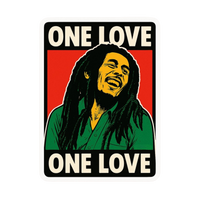 One Love Bob Marley Hemp Sticker | StickerBD