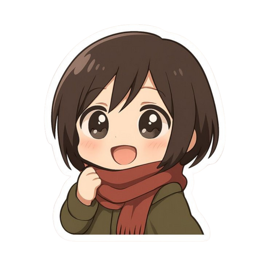 Mikasa Ackerman Attack on Titan Sticker 16 | Anime Warrior Premium Sticker