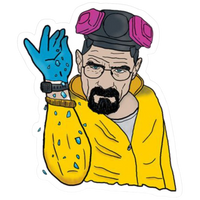 Walter White Cooking Heisenberg Sticker