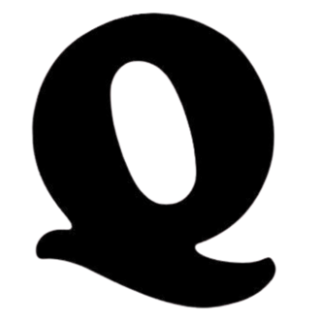 Letter Q English Alphabet Sticker | Educational A-Z Sticker | StickerBD