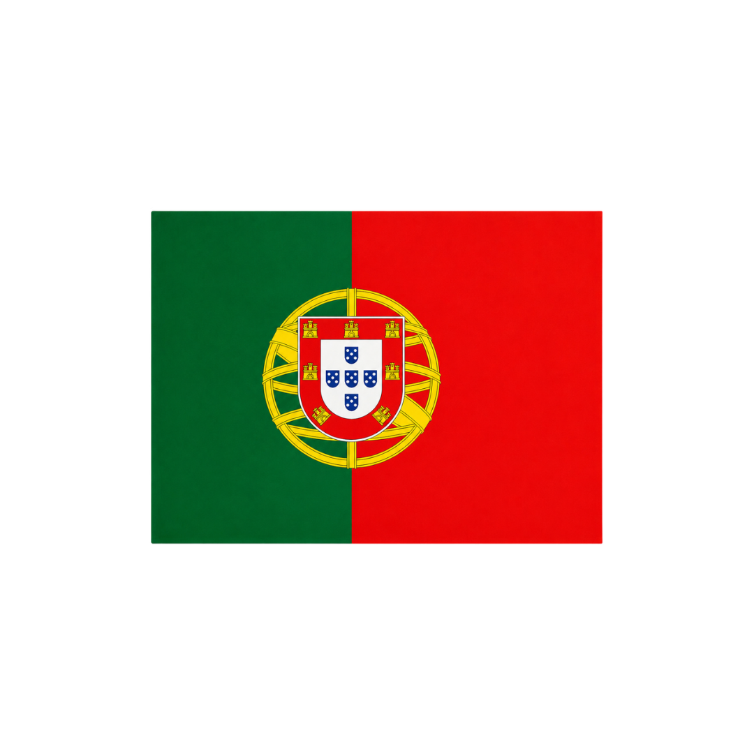 Portugal Flag Radiant Vinyl Sticker | Moto Sticker BD