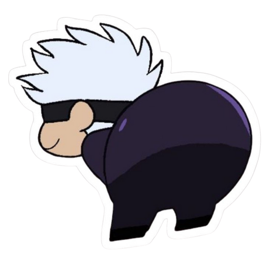 Satoru Gojo Butt Jujutsu Kaisen Anime stickers