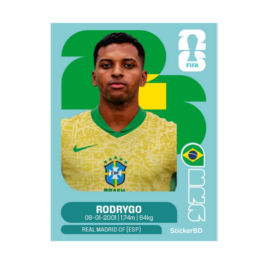 Rodrygo| Brazil Player Card