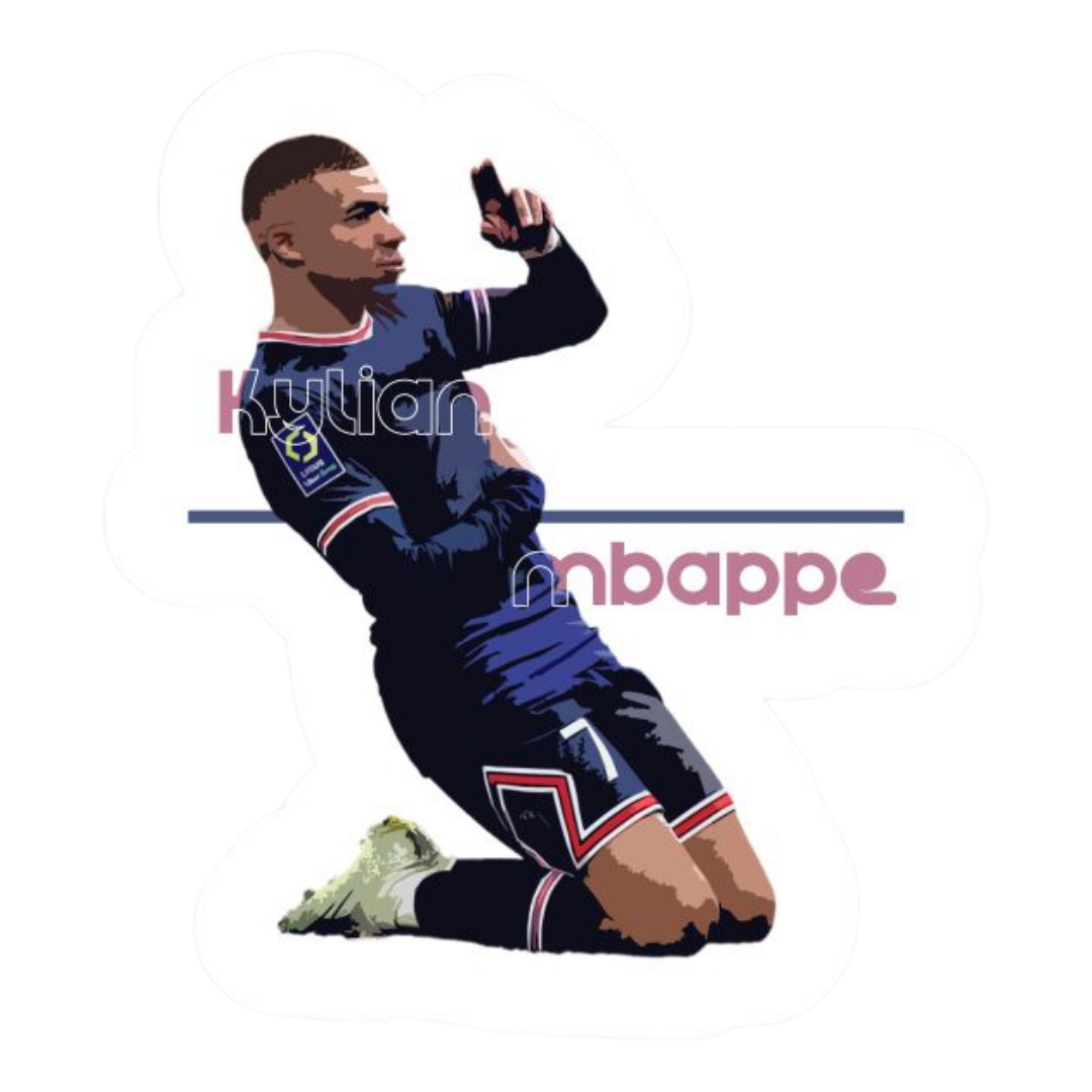 Kylian Mbappé 2 | Football Player Premium Sticker