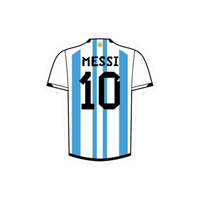 Messi 9 | Leo Messi Premium Football Sticker | Legendary Footballer