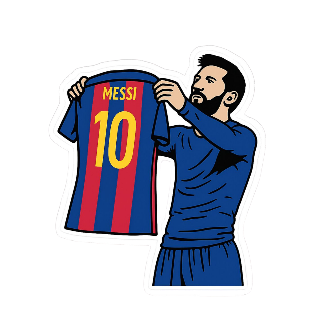 Messi 10 | Leo Messi Premium Football Sticker | Legendary Footballer