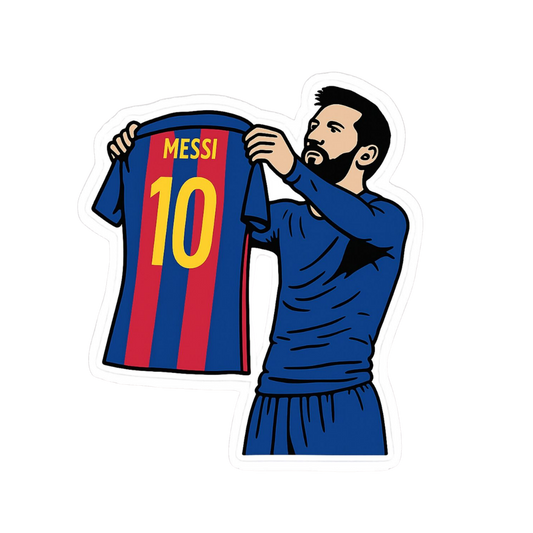 Messi 10 | Leo Messi Premium Football Sticker | Legendary Footballer