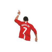 Cristiano Ronaldo 2 | Portugal Football Sticker | Football Team