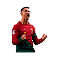 Cristiano Ronaldo 3 | Portugal Football Sticker | Football Team